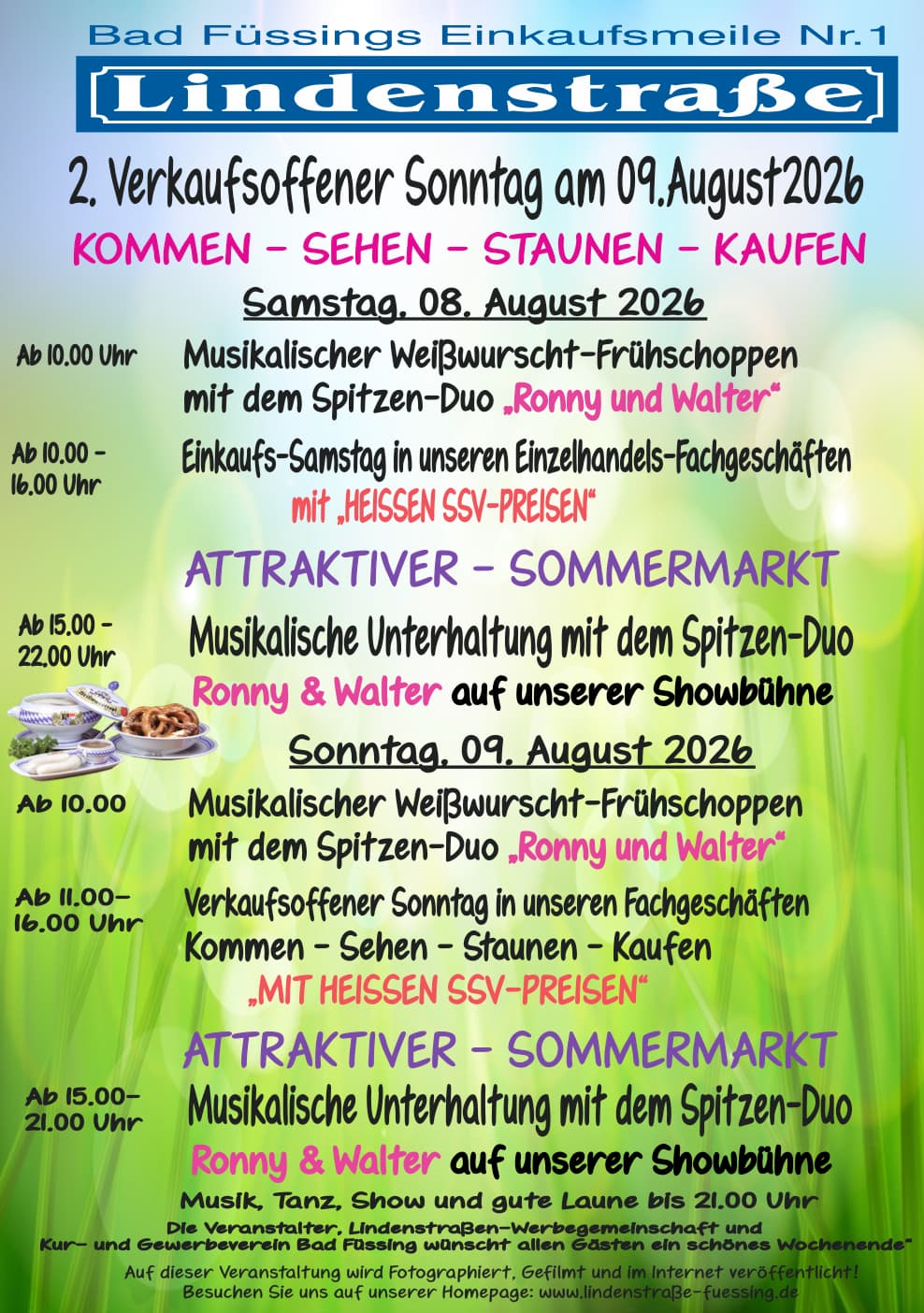 2. Verkaufsoffener Sonntag am 09. August 2026